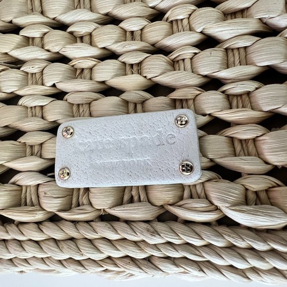 Kate Spade "Darlington Jackie" Straw Handbag - Picture 11 of 13